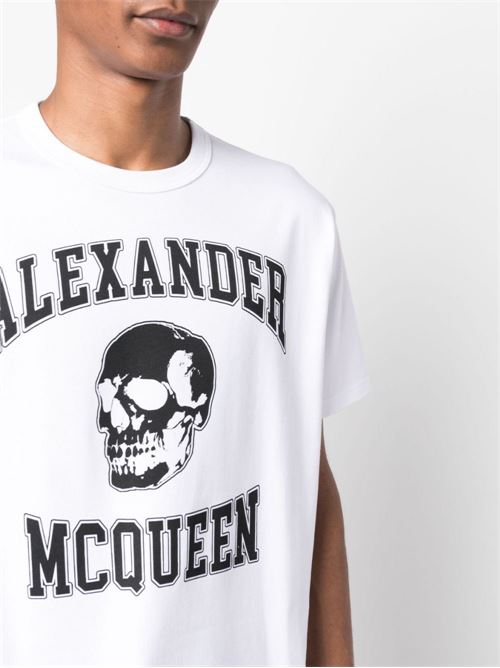 Cotton T-shirt with logo ALEXANDER MCQUEEN | 759442QVZ290910